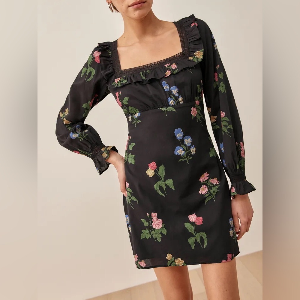 NWT Reformation Burke Dress in Night Bloom